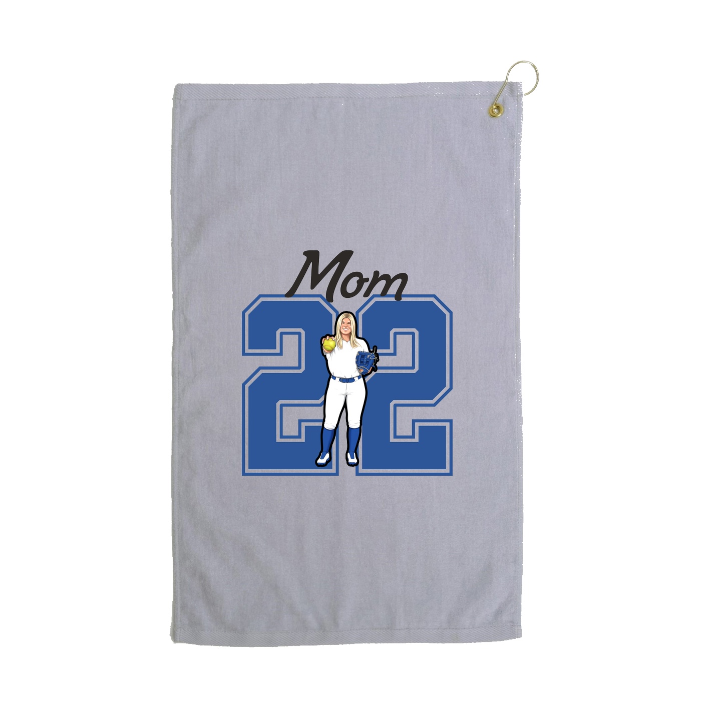 Golf Towel — Mothers Day Shirsey in Grey