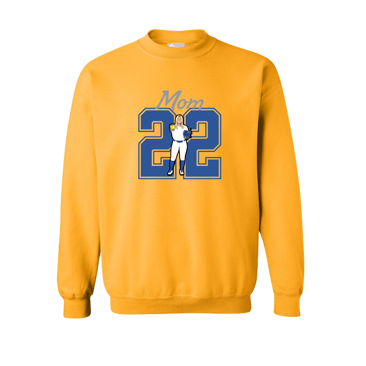 Fleece Crew — Mothers Day Shirsey in Gold