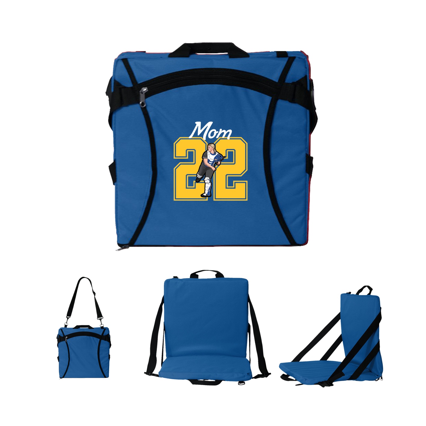 Folding Stadium Seat — Mothers Day Shirsey in Royal