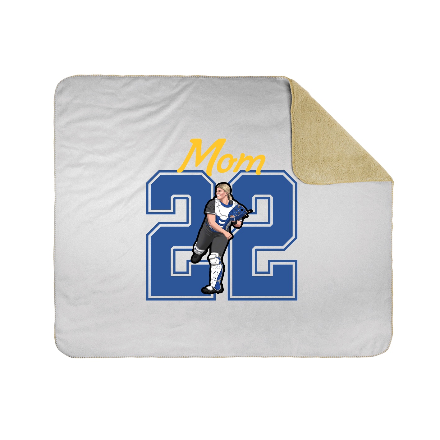 Throw Blanket — Mothers Day Shirsey in White
