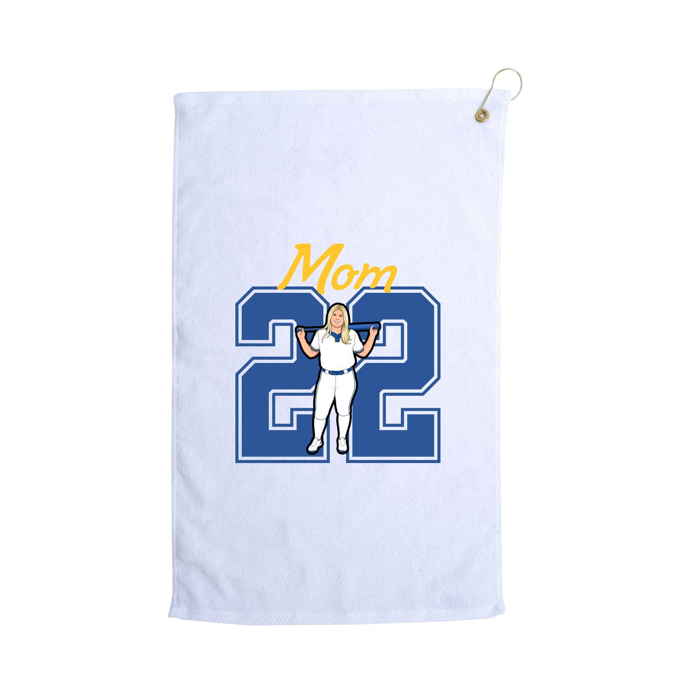 Golf Towel — Mothers Day Shirsey in White