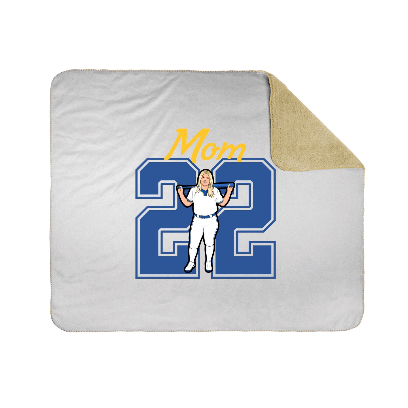 Throw Blanket — Mothers Day Shirsey in White