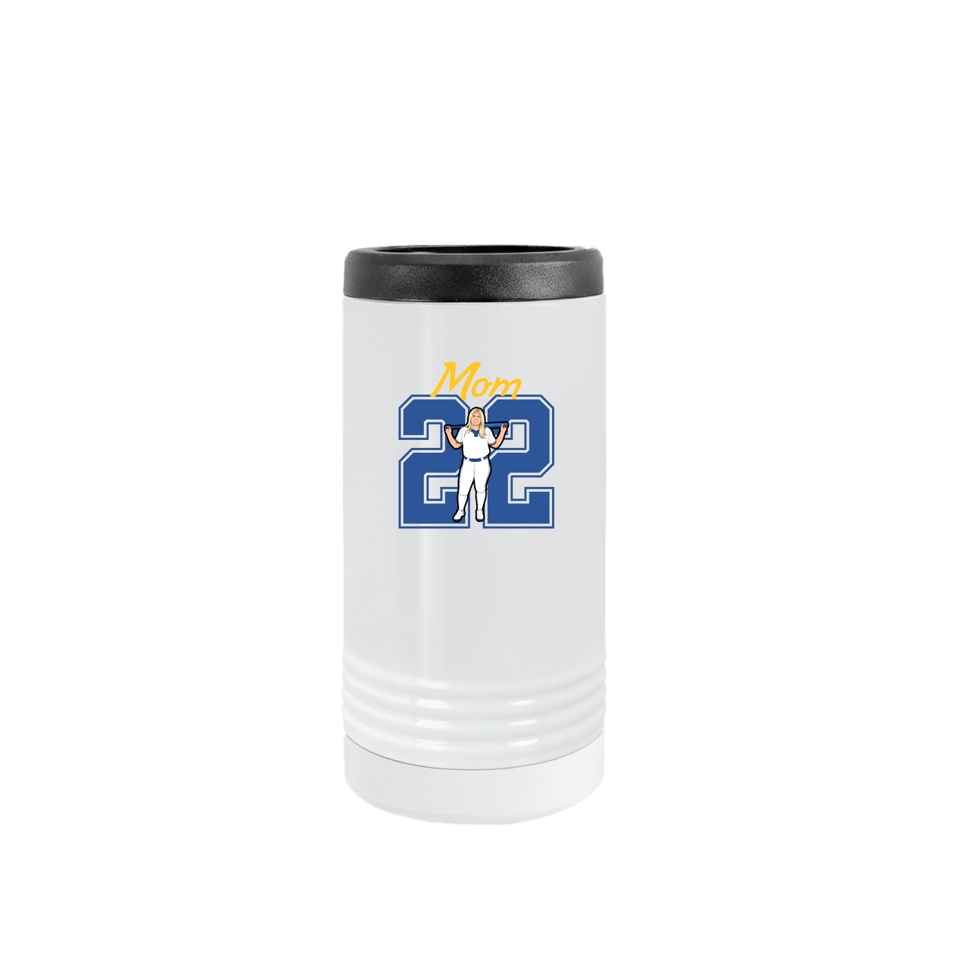 Slim Beverage Holder — Mothers Day Shirsey in White
