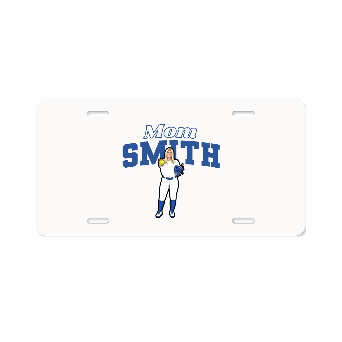 License Plate — Mothers Day Block in Classic