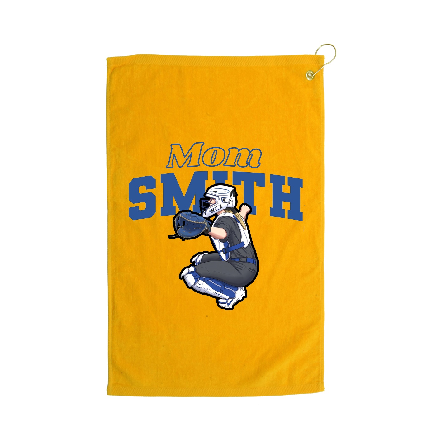 Golf Towel — Mothers Day Block in Gold