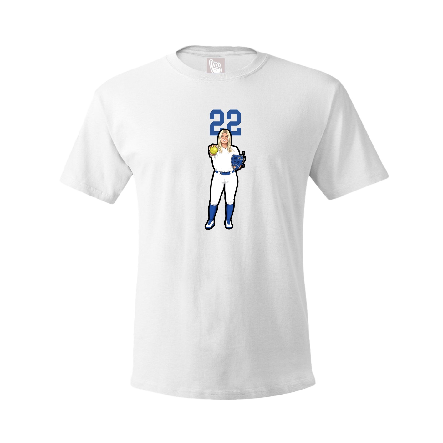 Tee — Number Top in White