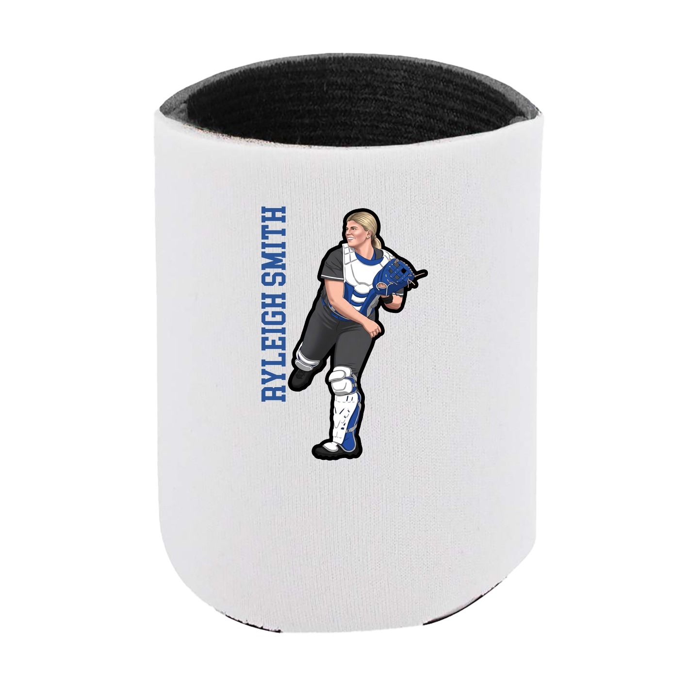 Can Holder — Name Vertical in White