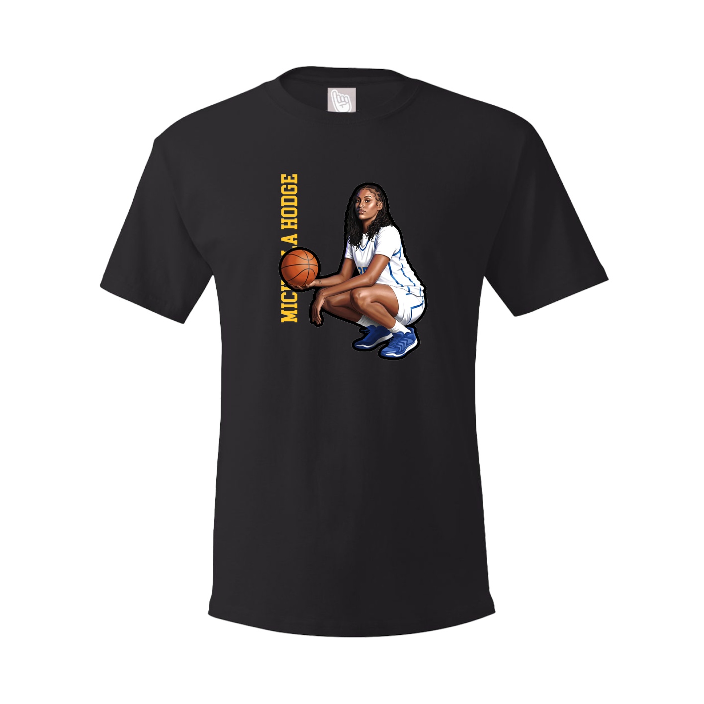 Youth Tee — Name Vertical in Black