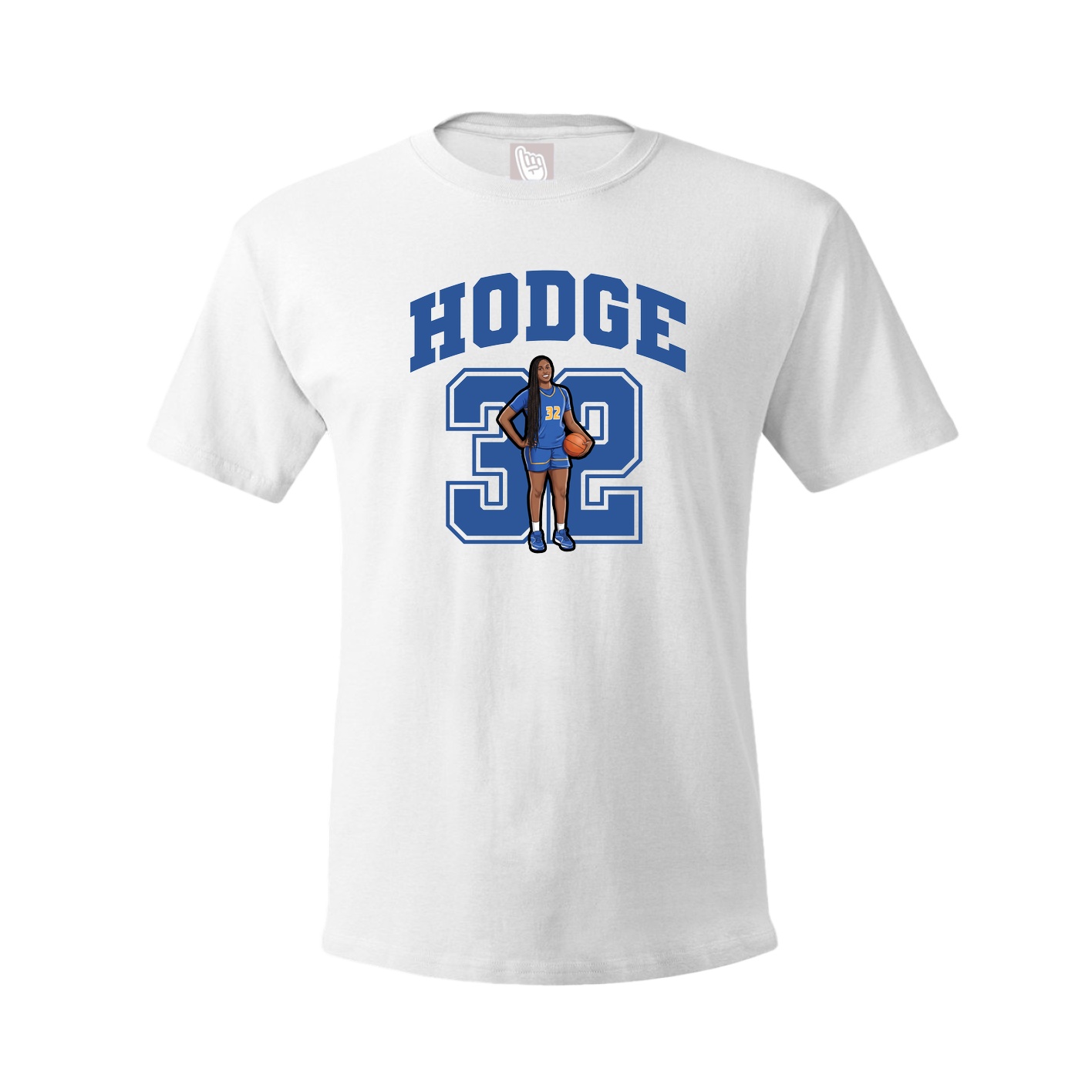 Youth Tee — Number in White
