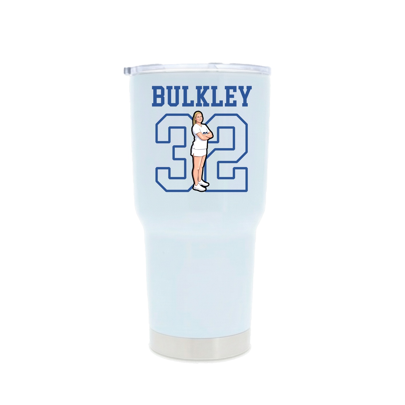 30oz Stainless Steel Tumbler — Shirsey in White