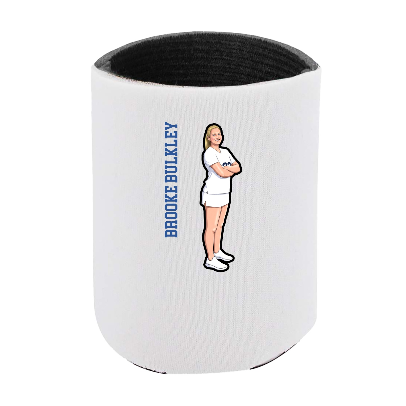 Can Holder — Name Vertical in White