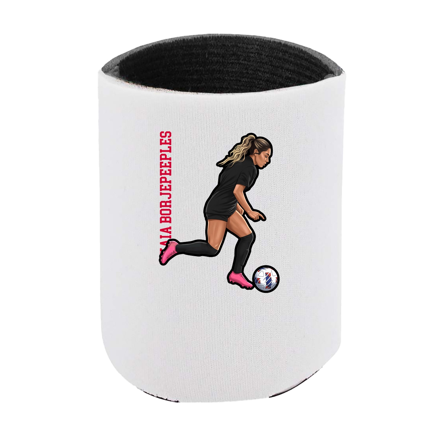 Can Holder — Name Vertical in White