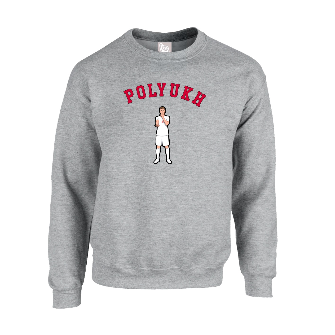 Fleece Crew — Shirsey Arch in Grey