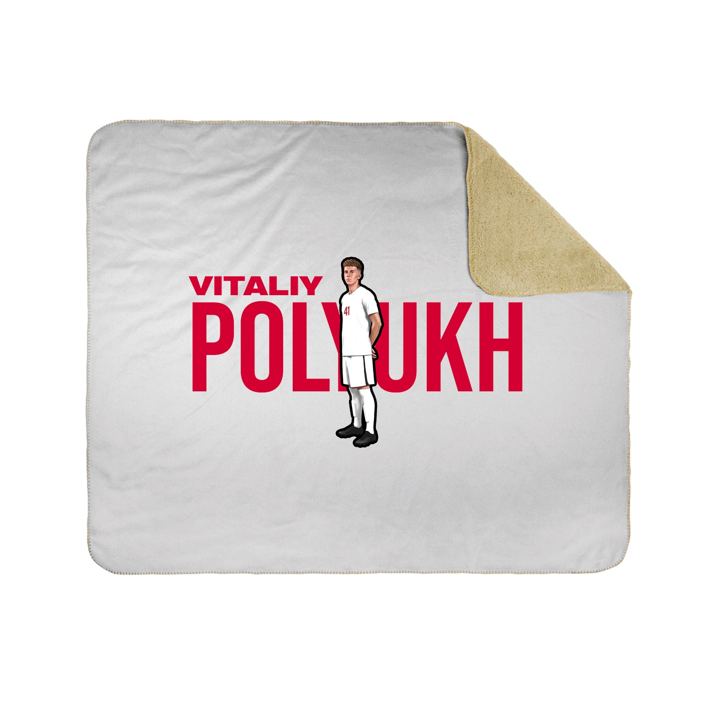 Throw Blanket — Player Name in White