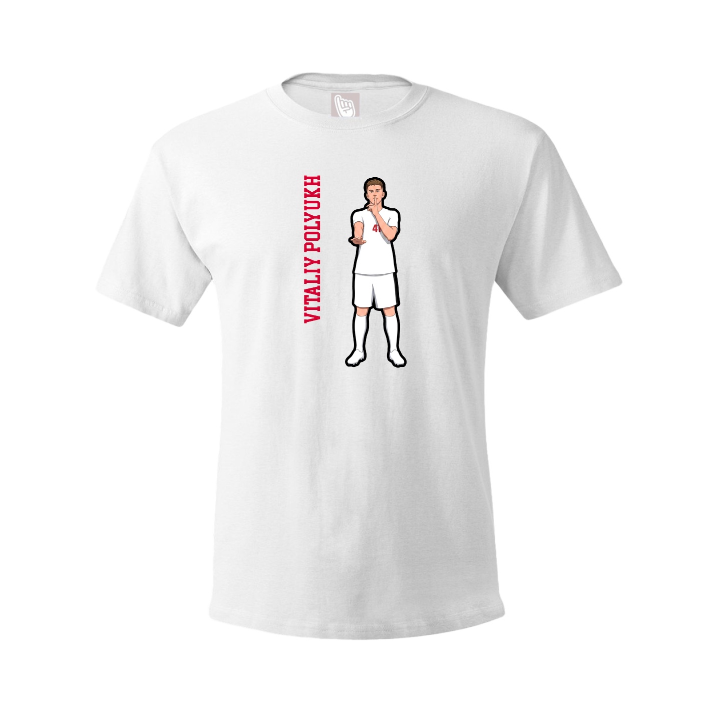 Tee — Name Vertical in White