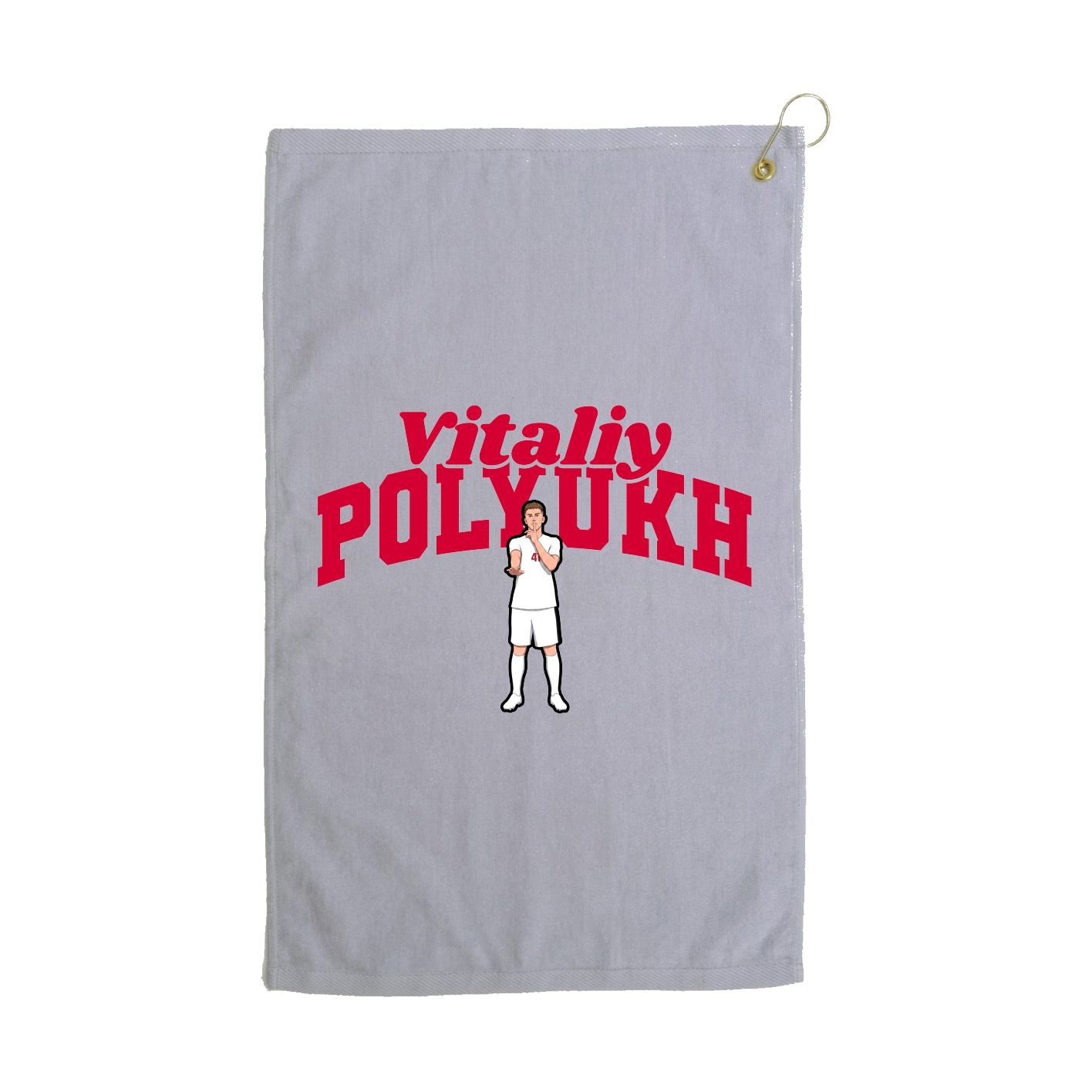 Golf Towel — Signature Arch in Grey