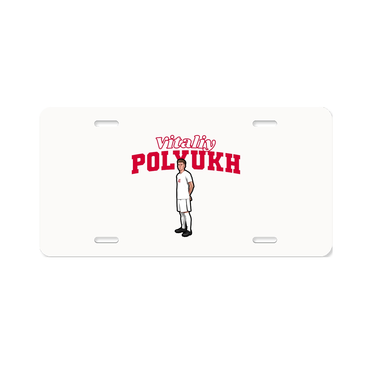 License Plate — Name Arch in Classic