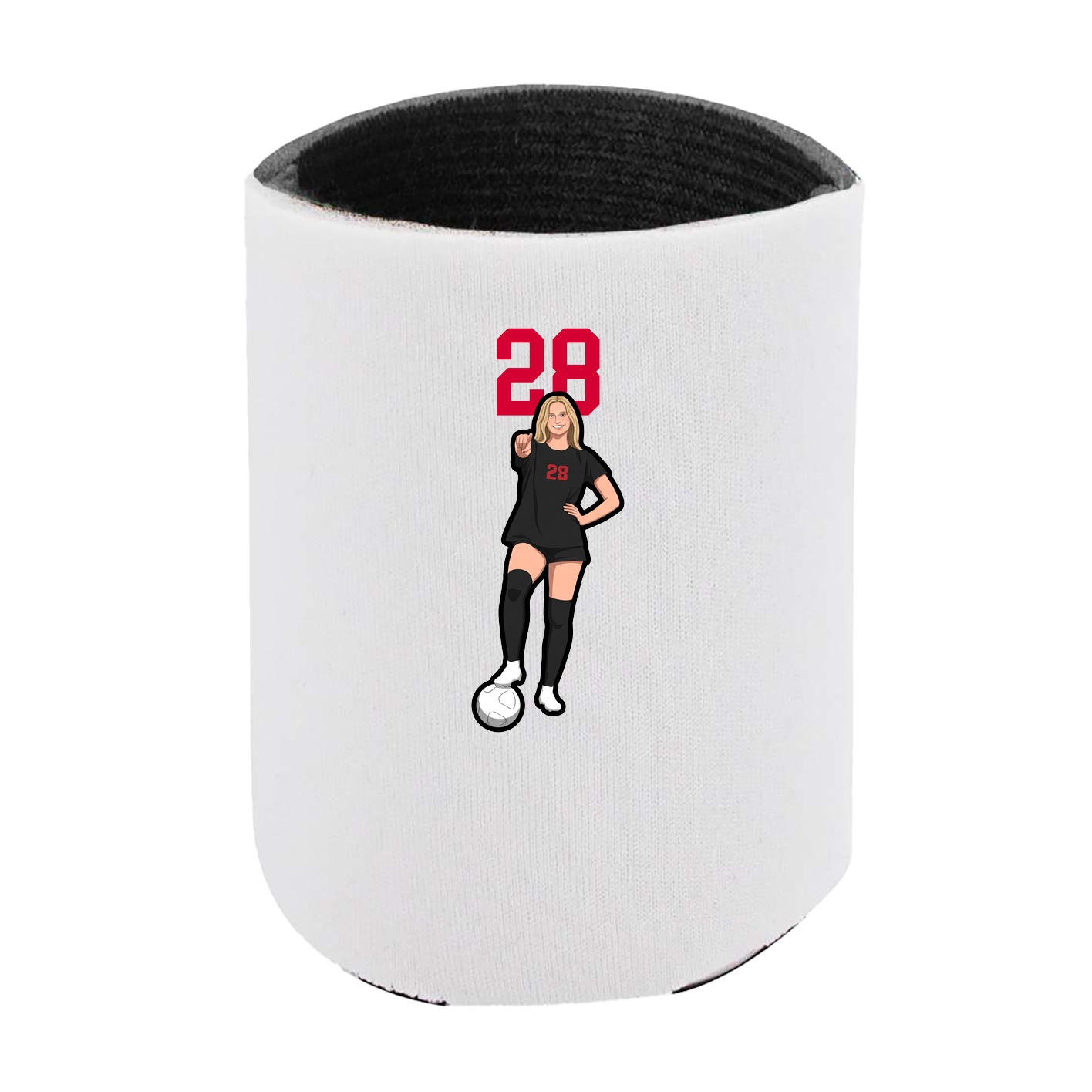 Can Holder — Number Top in White