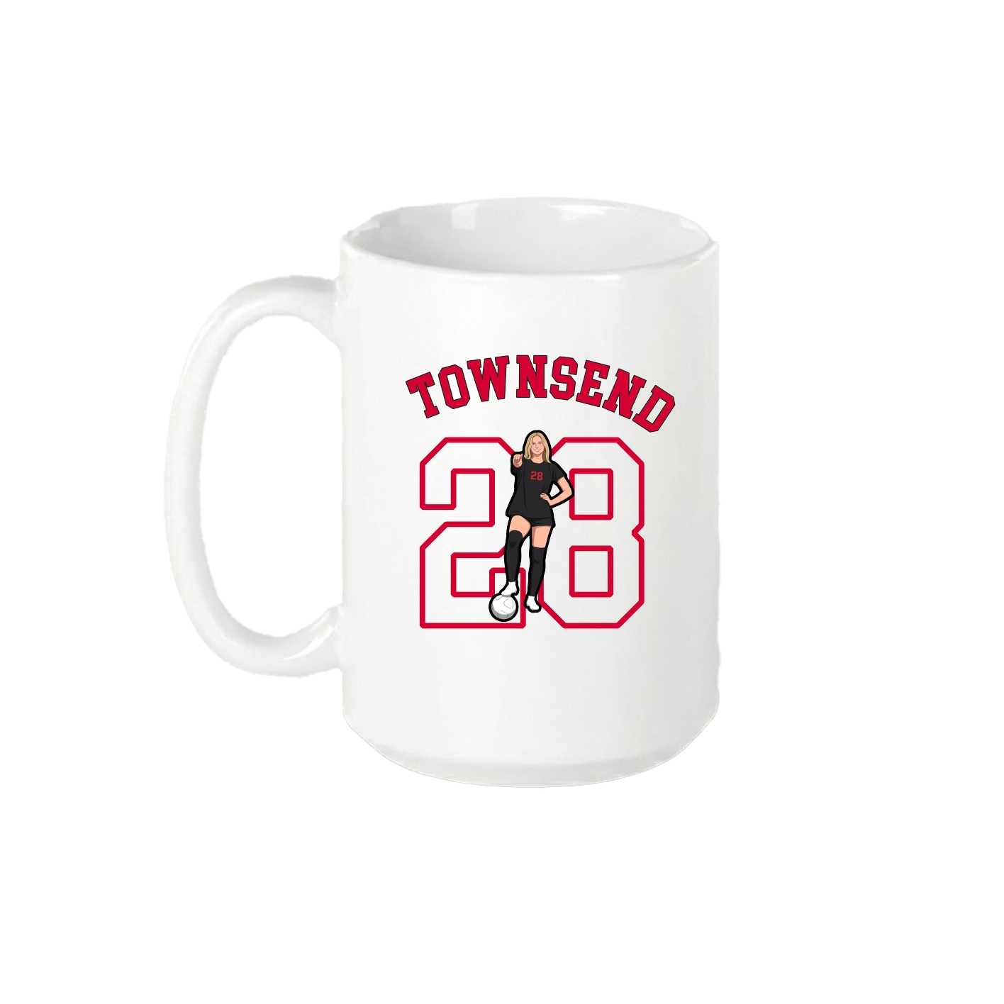 15oz Coffee Mug — Shirsey Arch in White