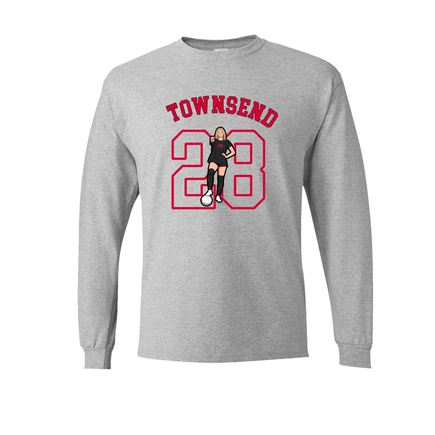 Long Sleeve Tee — Shirsey Arch in Grey