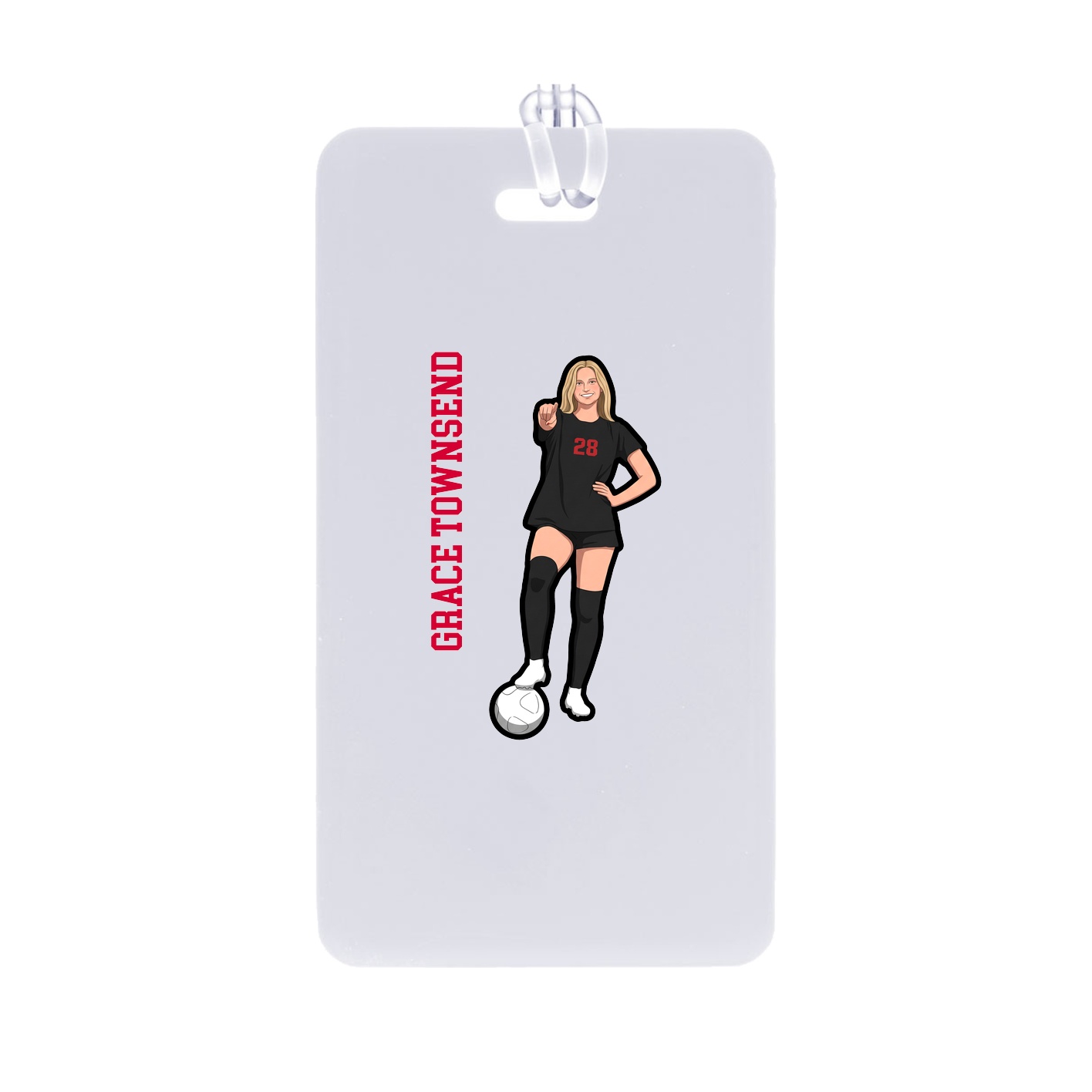 Bag Tag — Name Vertical in Classic