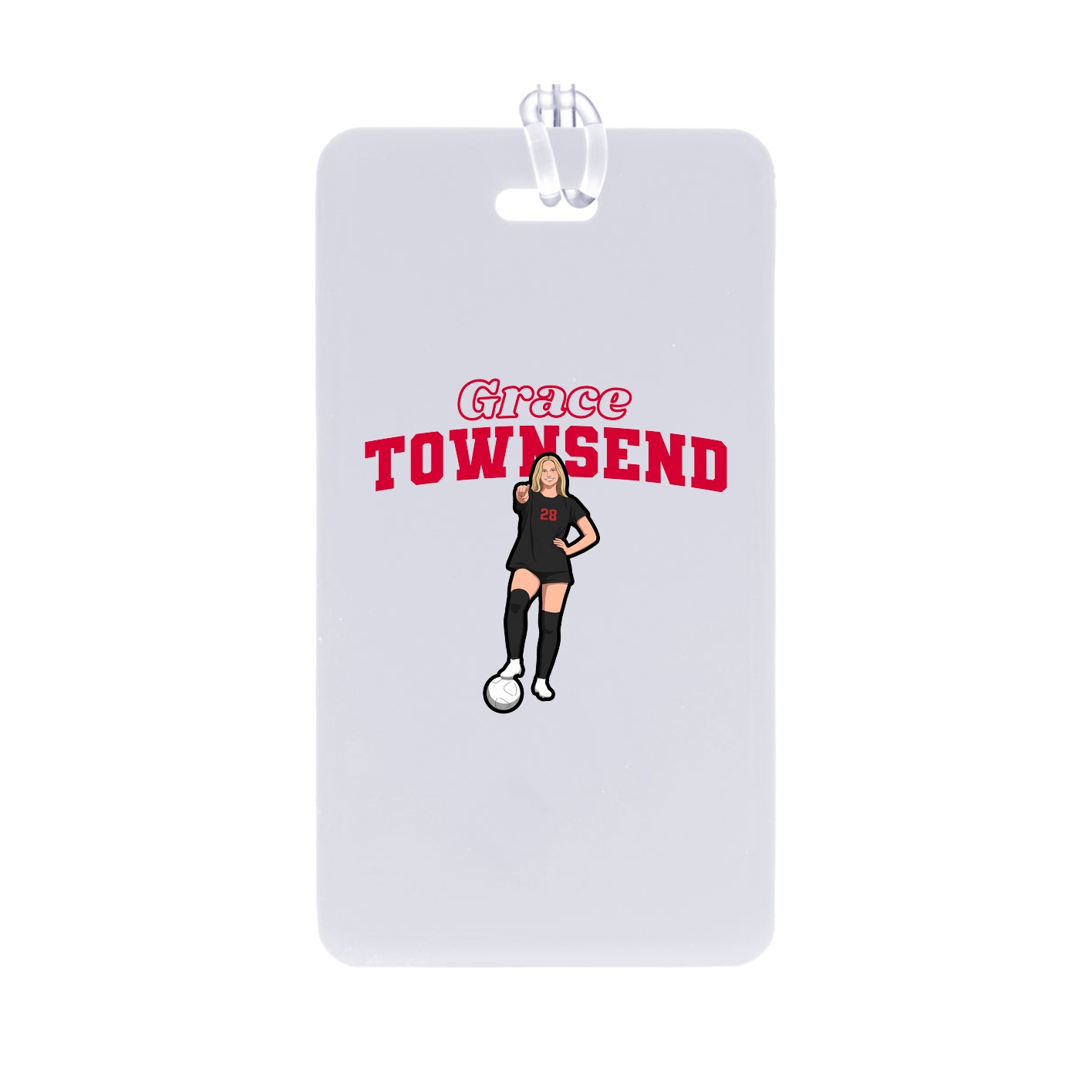Bag Tag — Name Arch in Classic