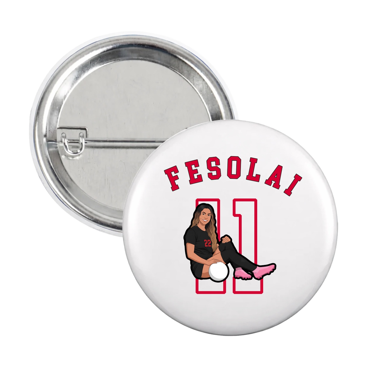 Game Day Button — Shirsey Arch in White