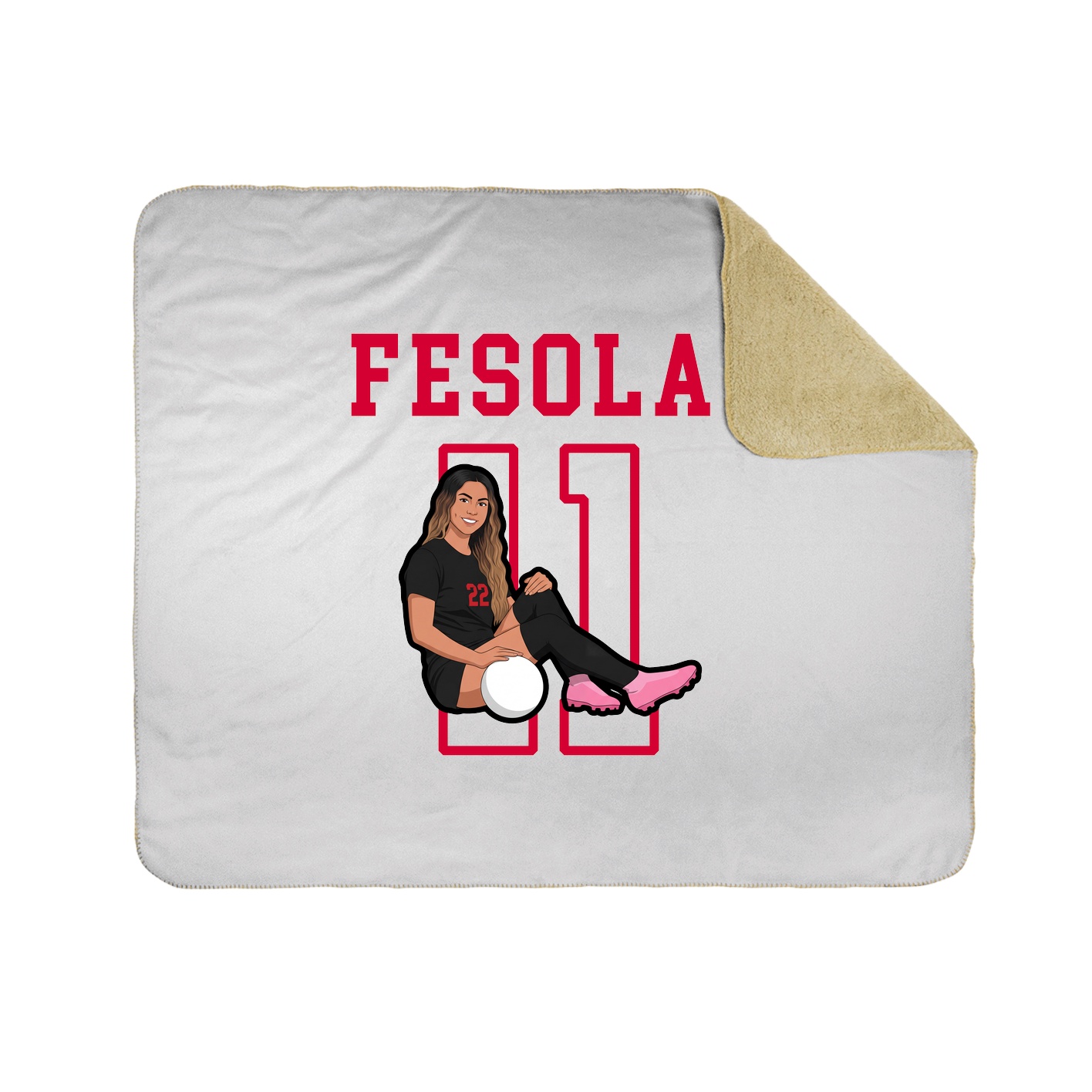 Throw Blanket — Shirsey in White