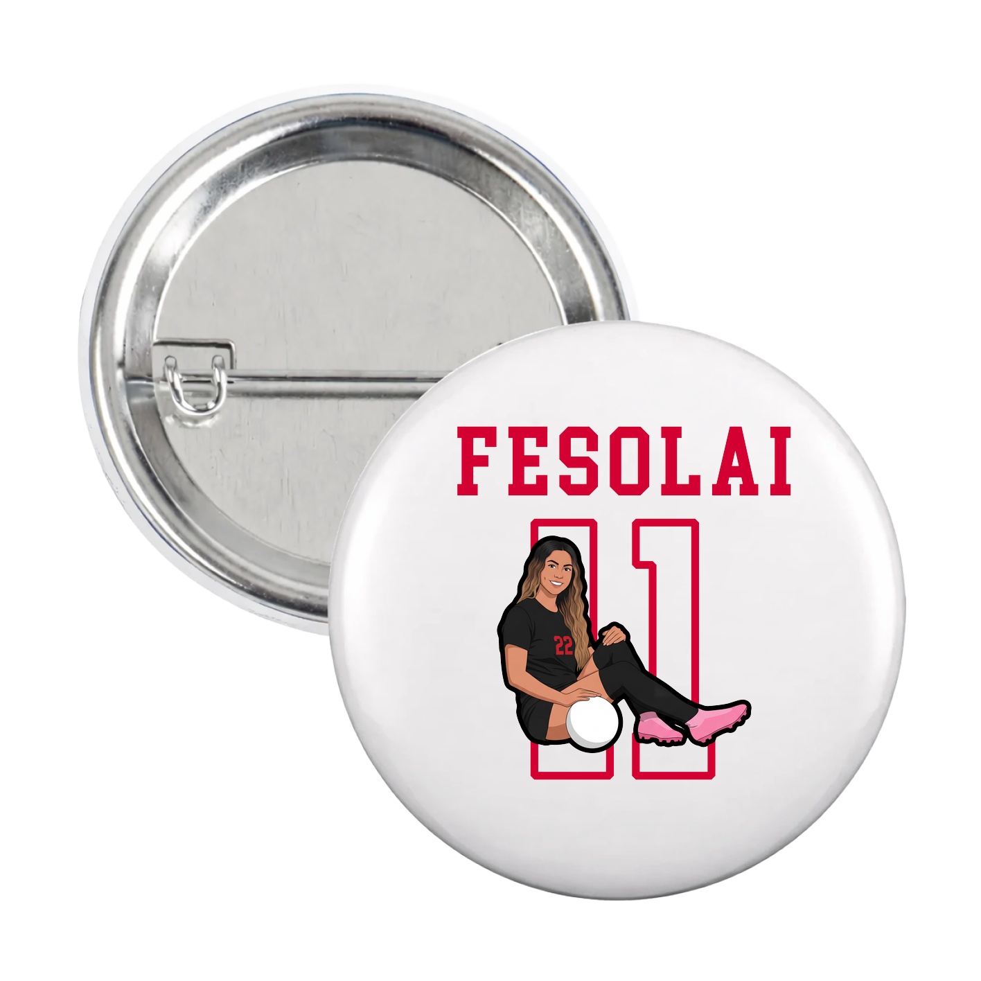 Game Day Button — Shirsey in White