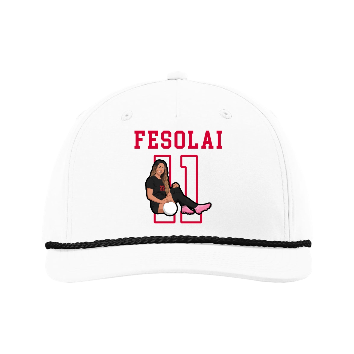 Five-Panel Classic Rope Cap — Shirsey in White