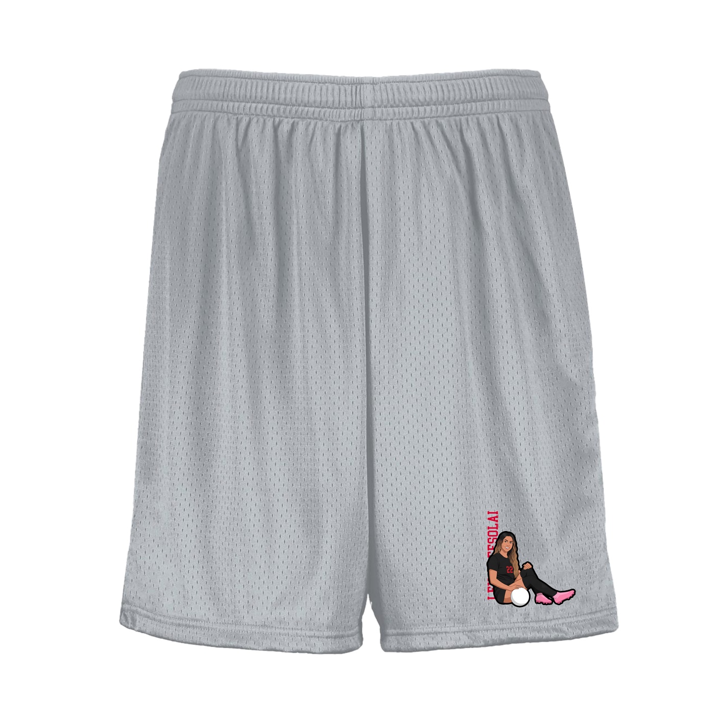 Shorts — Name Vertical in Silver