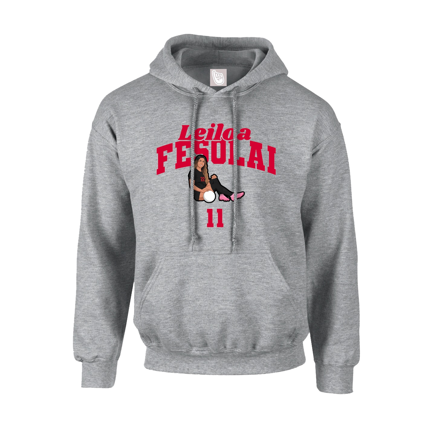 Hoodie — Signature Arch in Grey