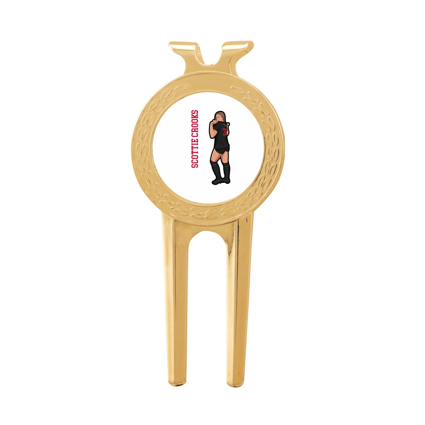 Divot Tool with Ball Marker — Name Vertical in Classic