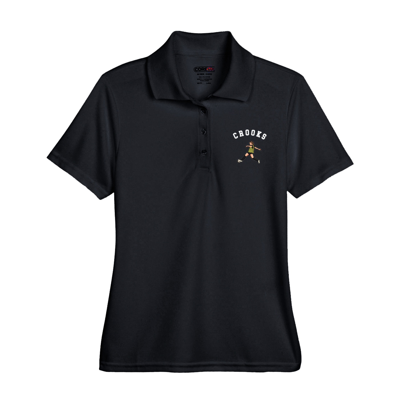 Womens Performance Polo — Shirsey Arch in Black