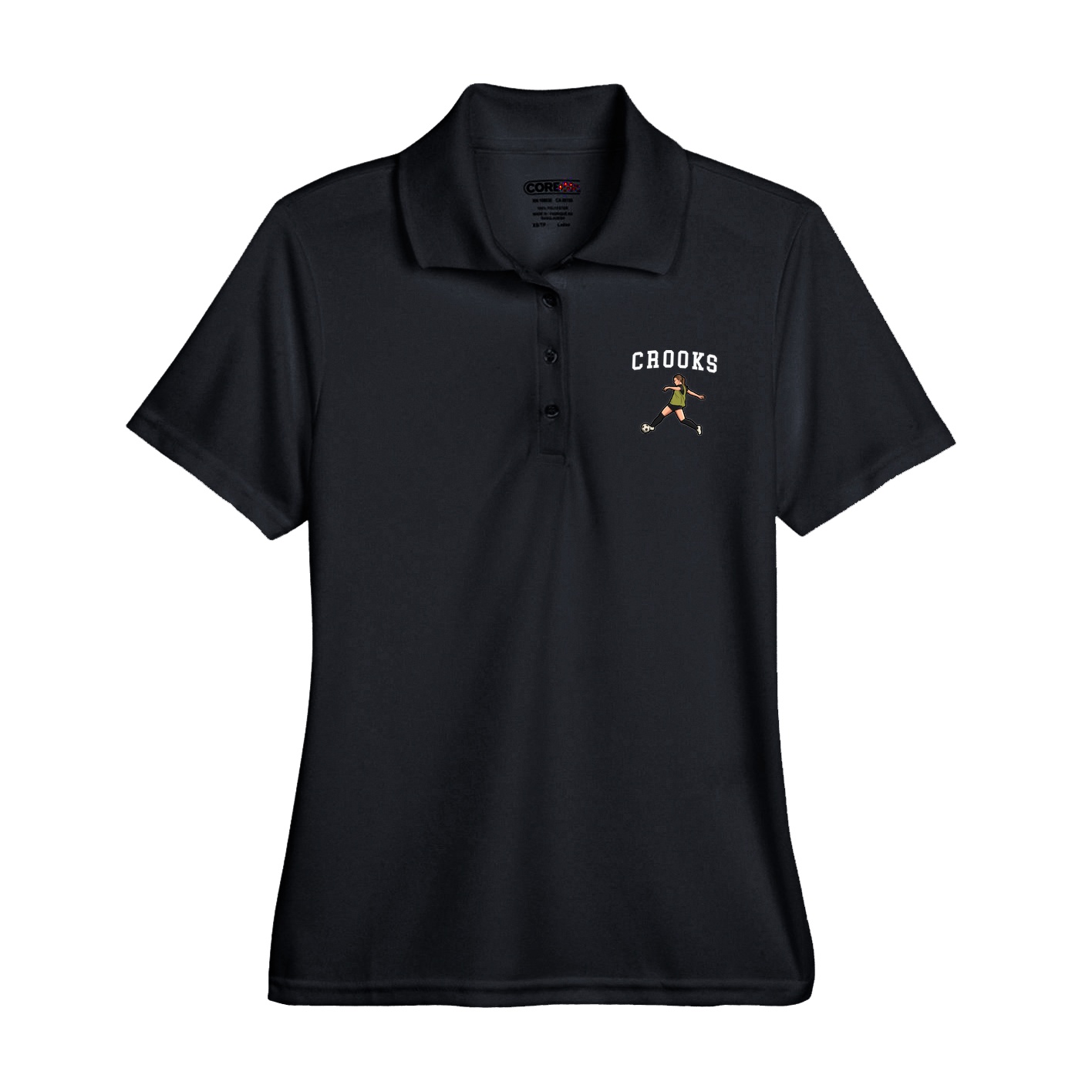 Womens Performance Polo — Shirsey in Black