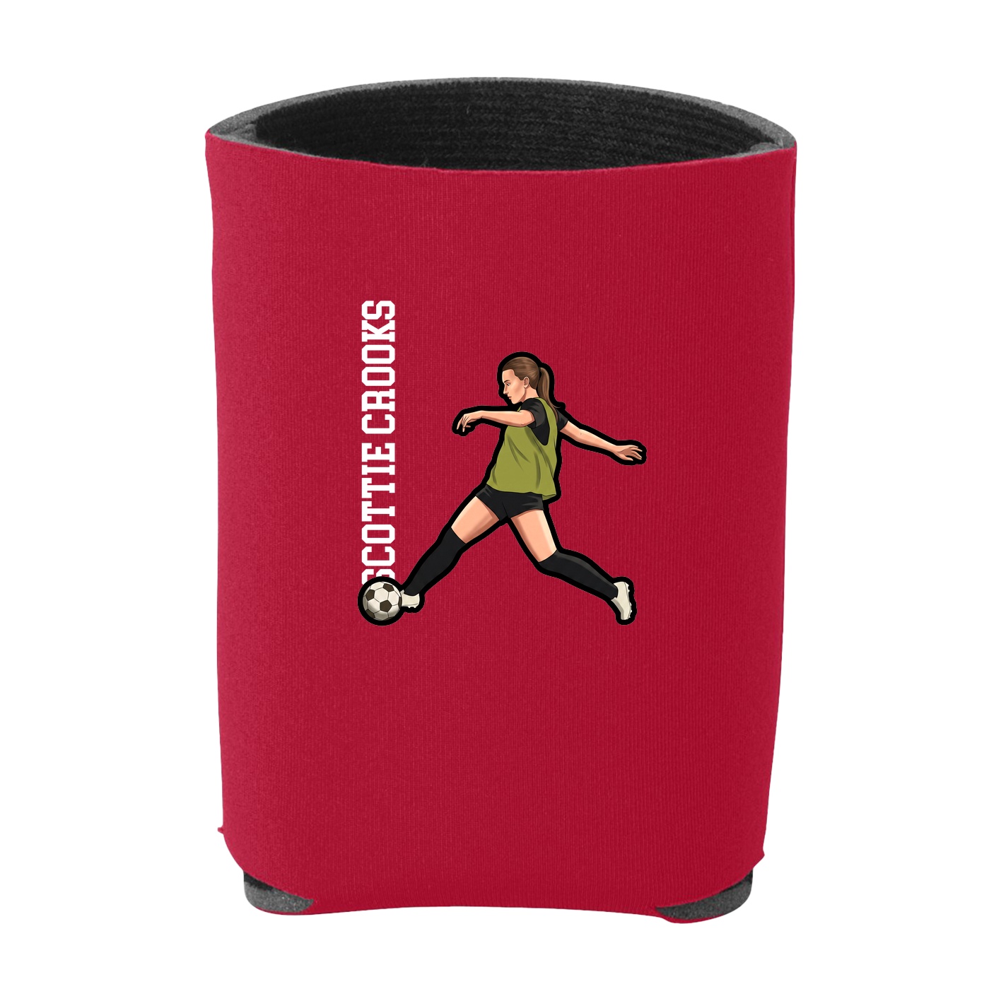 Can Holder — Name Vertical in Red