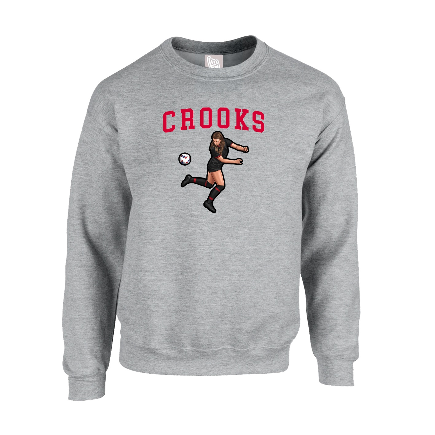 Fleece Crew — Shirsey in Grey