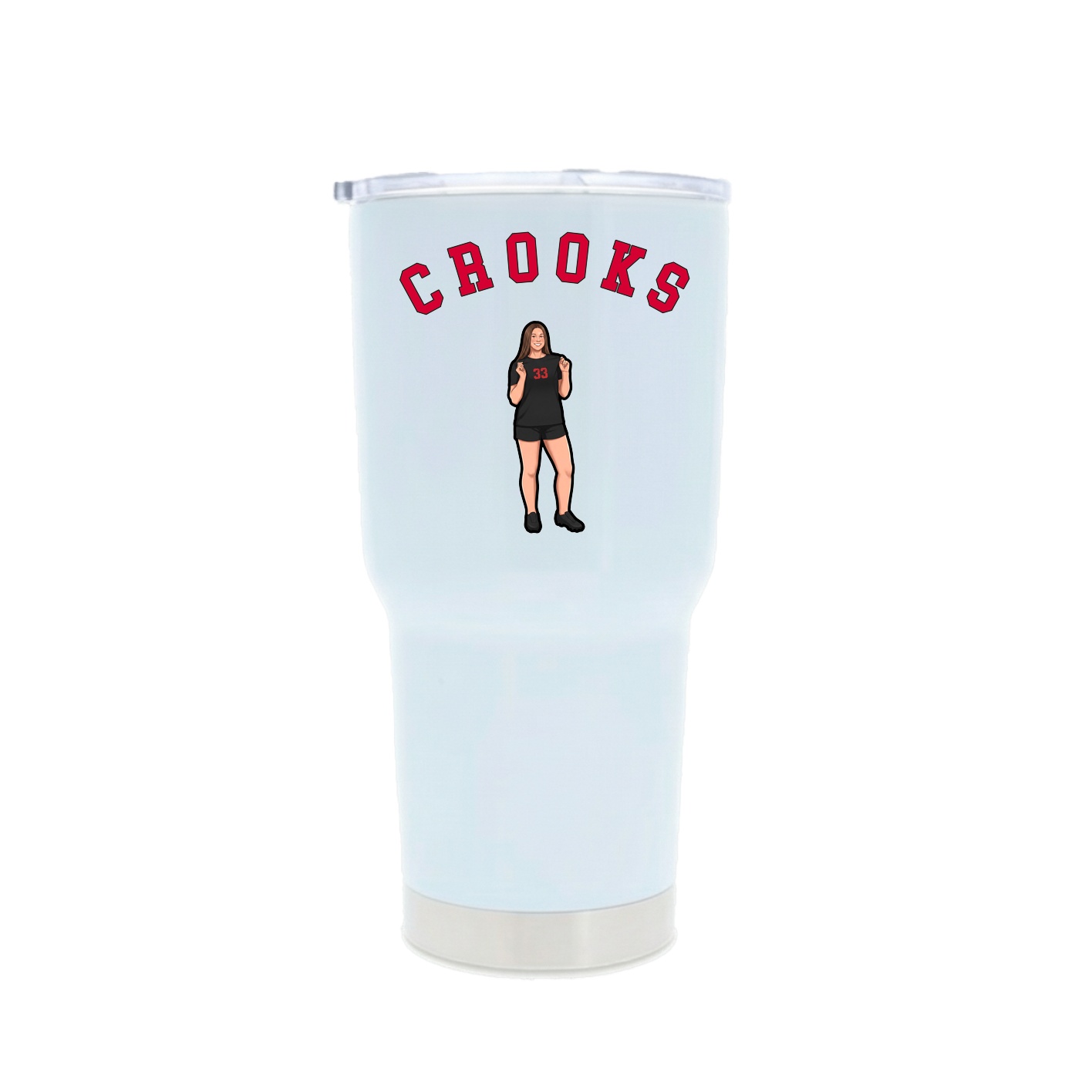 30oz Stainless Steel Tumbler — Shirsey Arch in White
