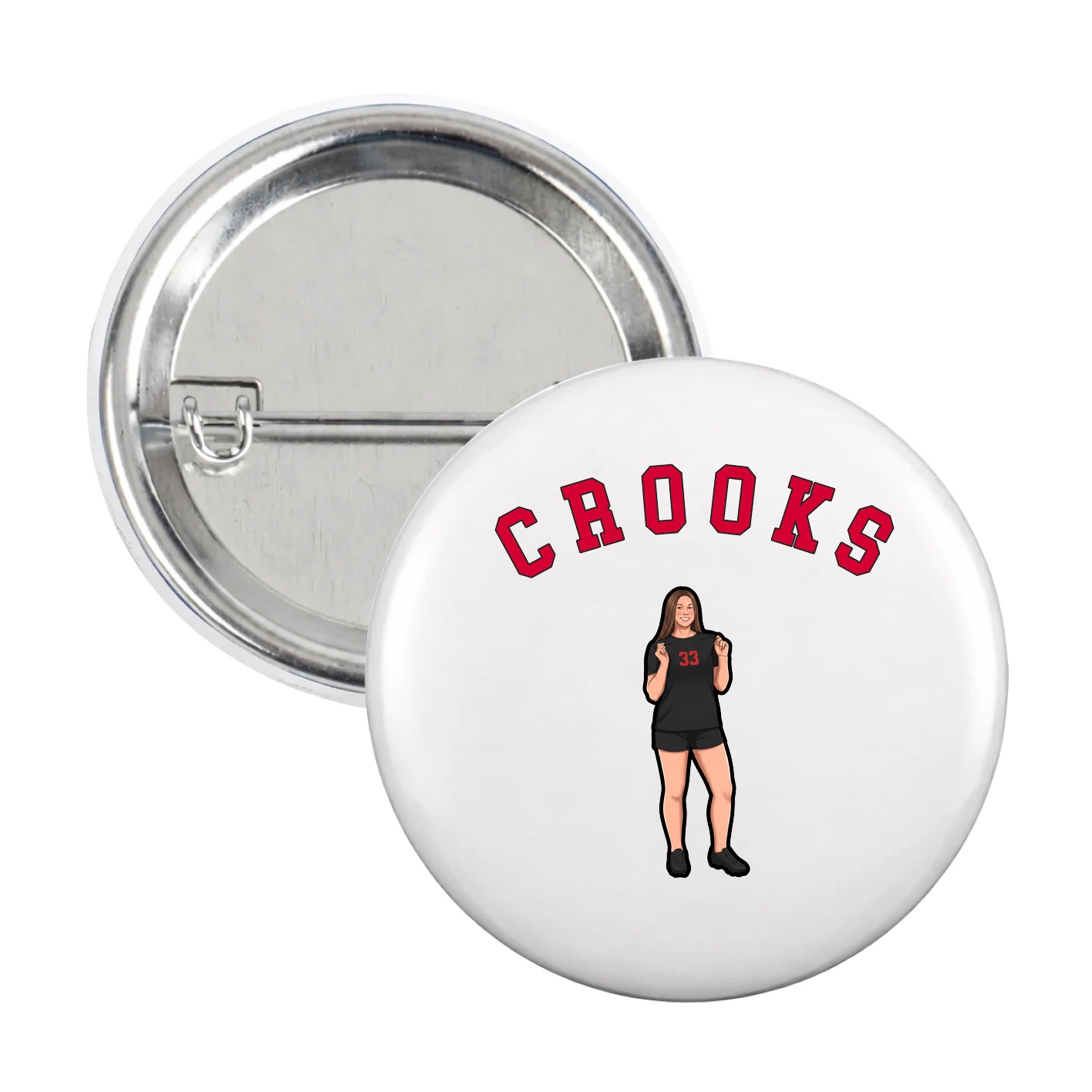 Game Day Button — Shirsey Arch in White