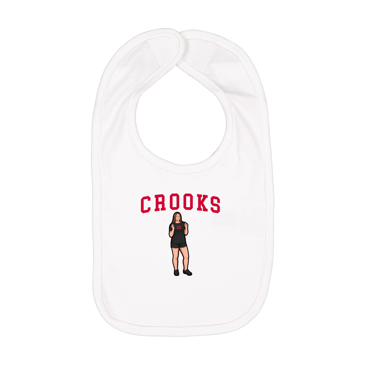 Infant Bib — Shirsey in White