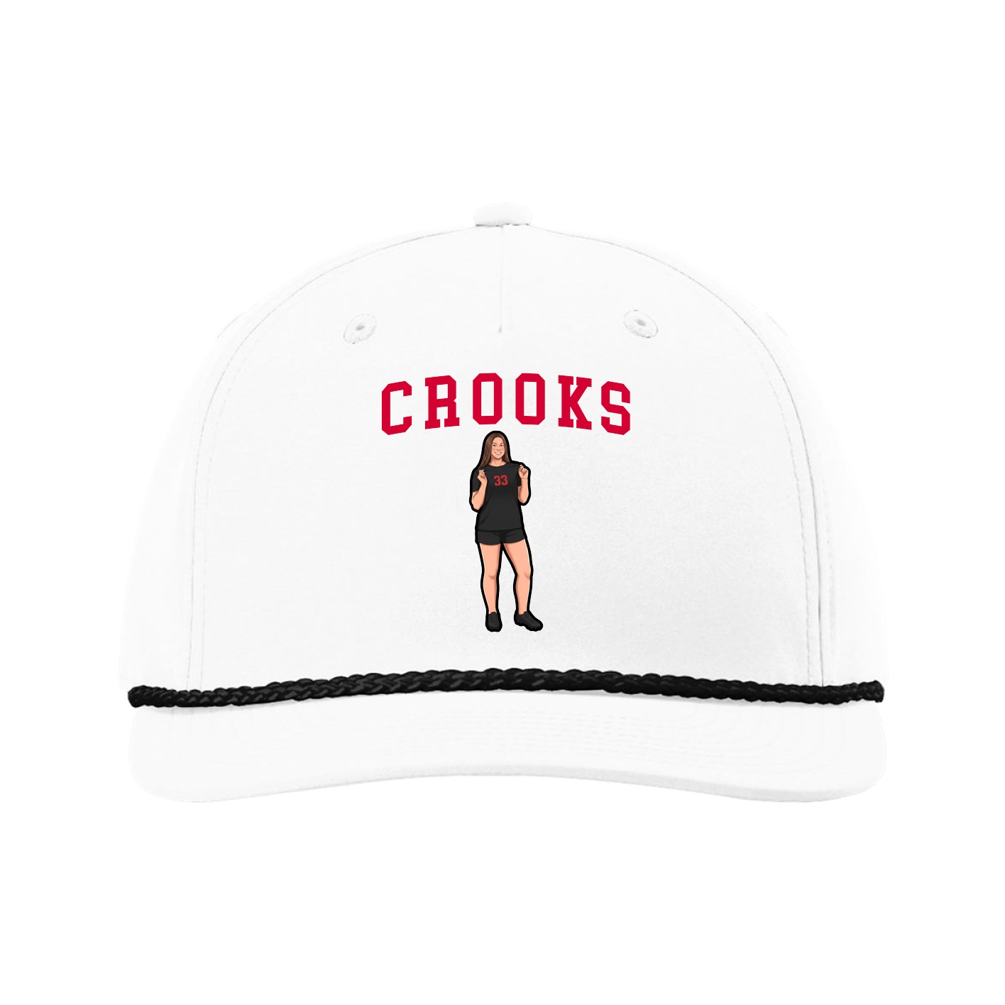 Five-Panel Classic Rope Cap — Shirsey in White