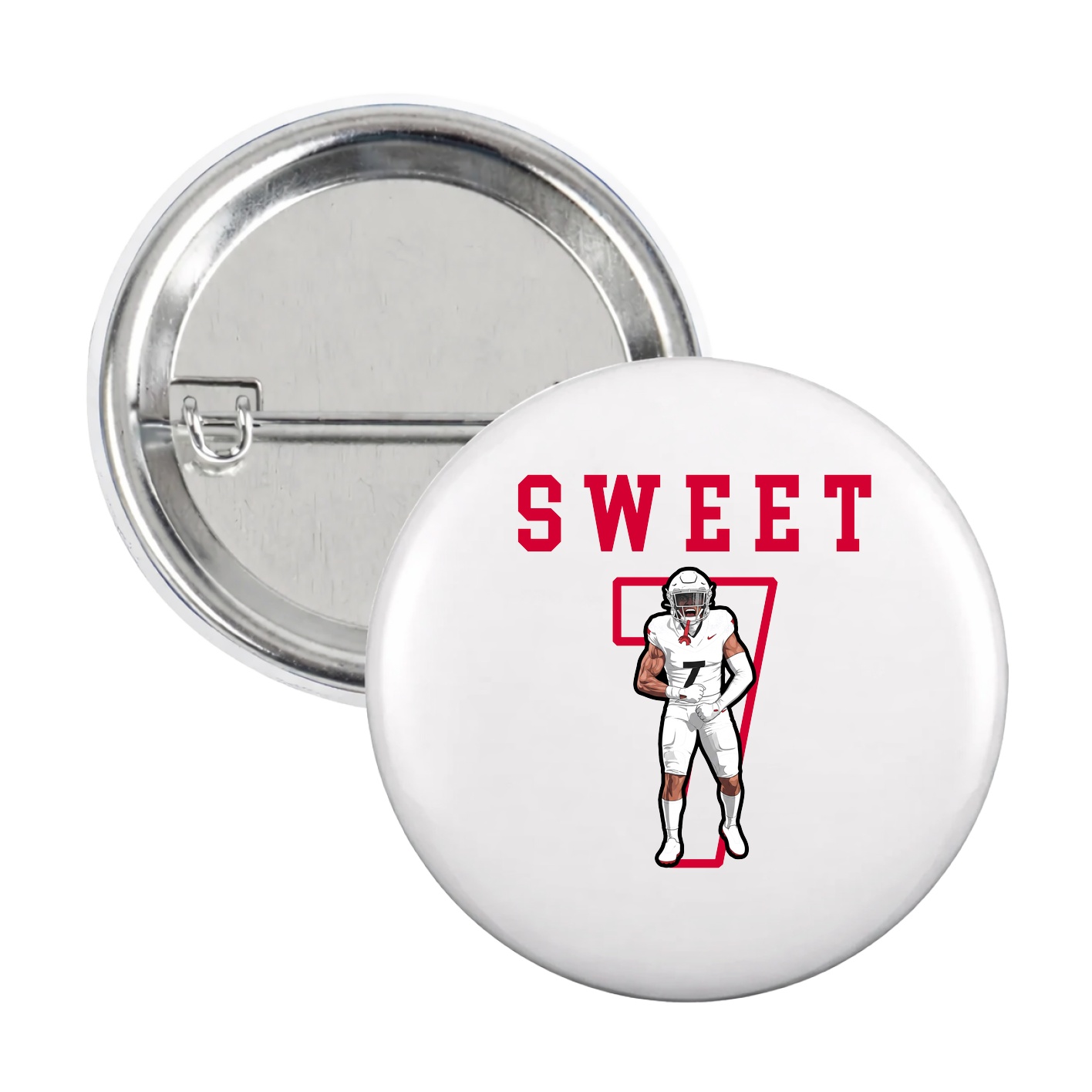 Game Day Button — Shirsey in White