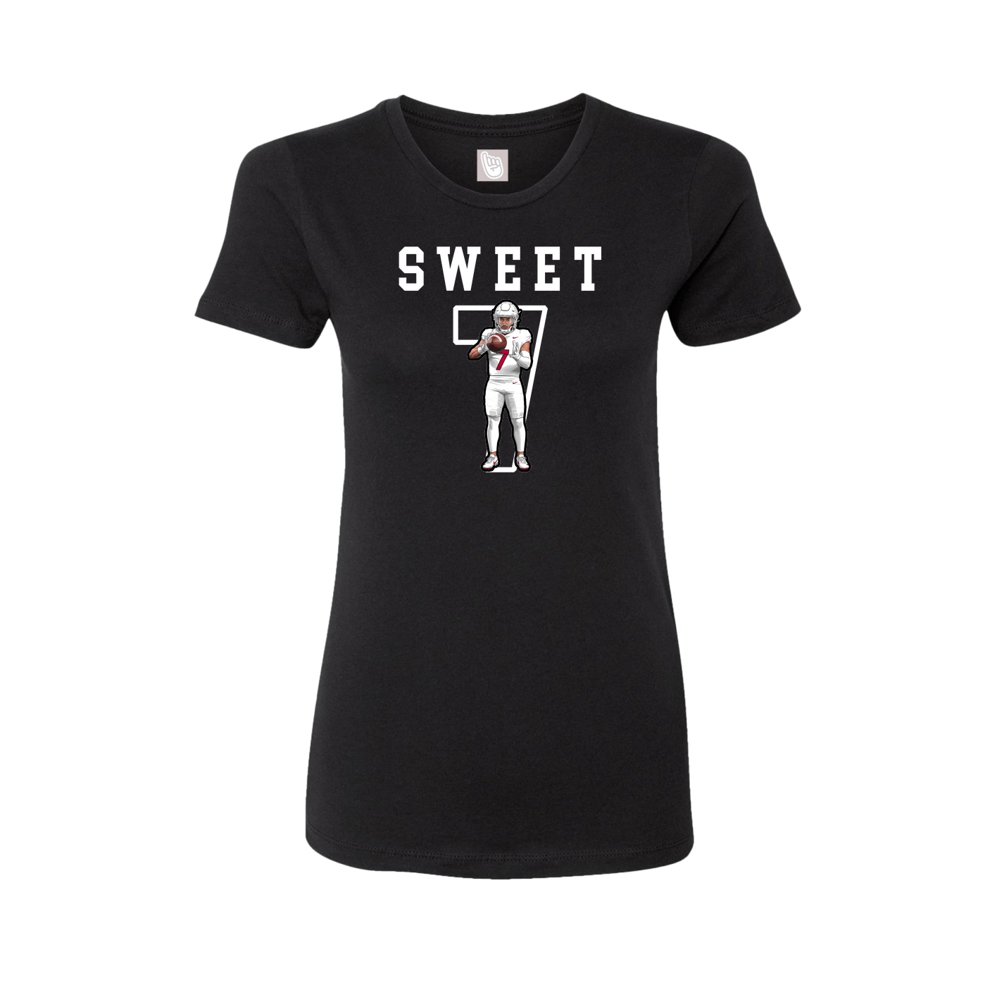 Fitted Women's Tee — Shirsey in Black