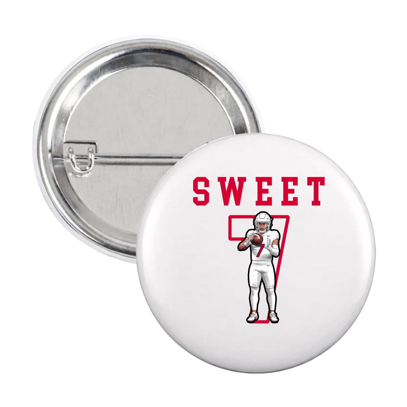 Game Day Button — Shirsey in White