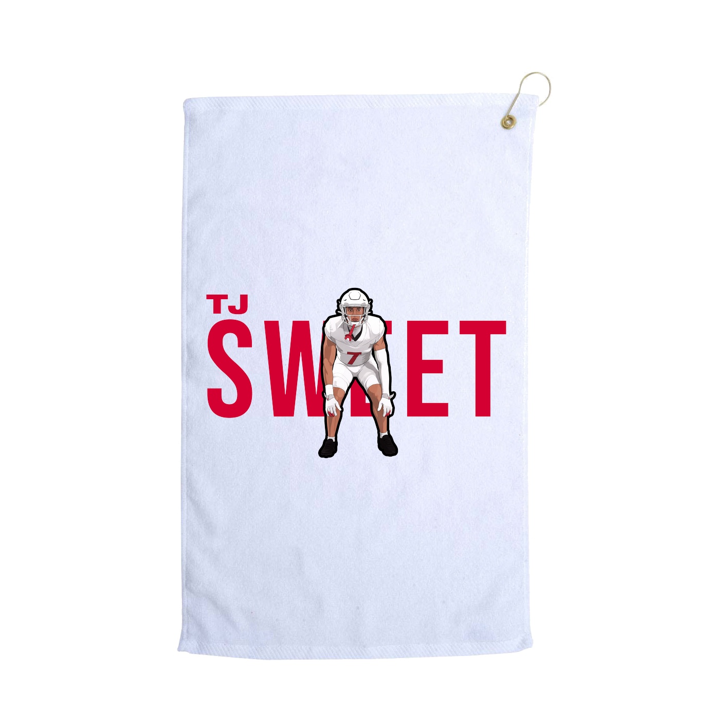 Golf Towel — Player Name in White