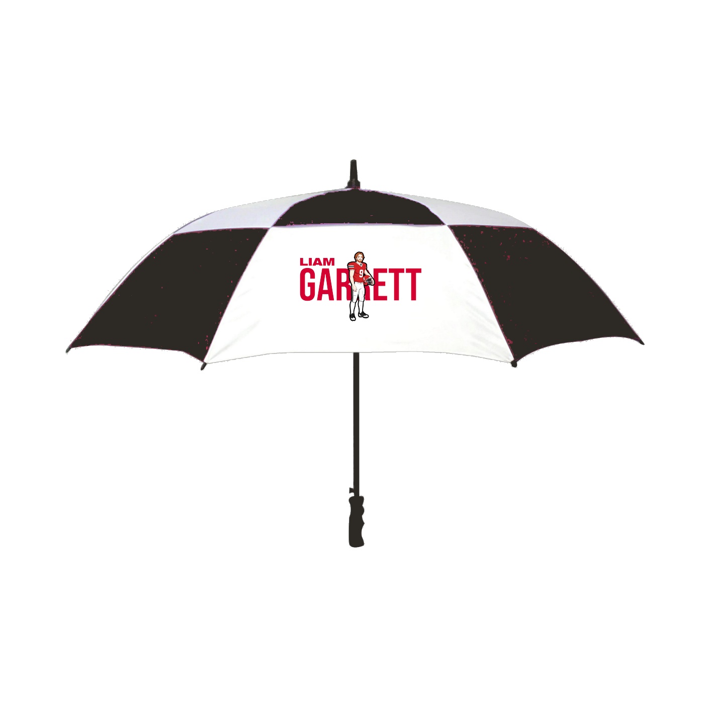 Golf Umbrella — Player Name in Black