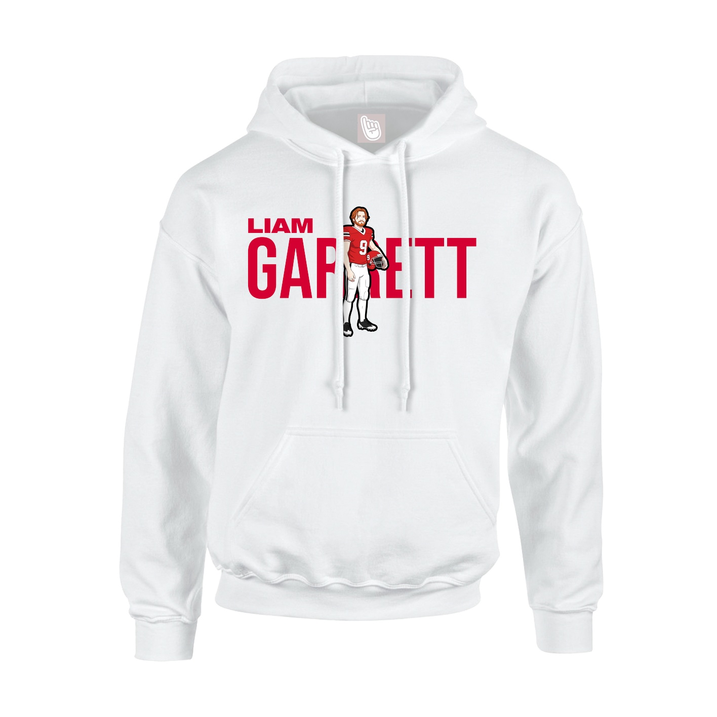 Hoodie — Player Name in White