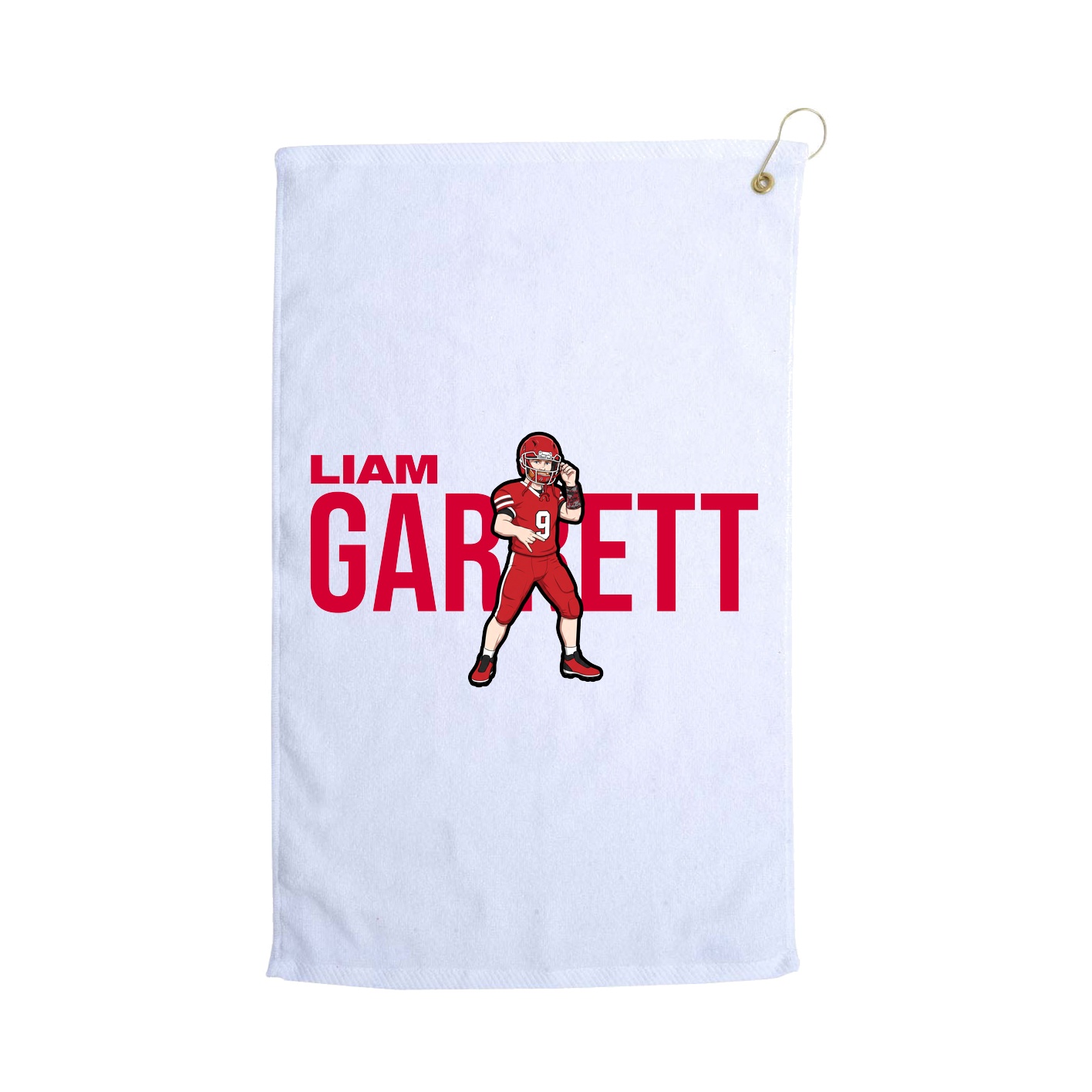Golf Towel — Player Name in White