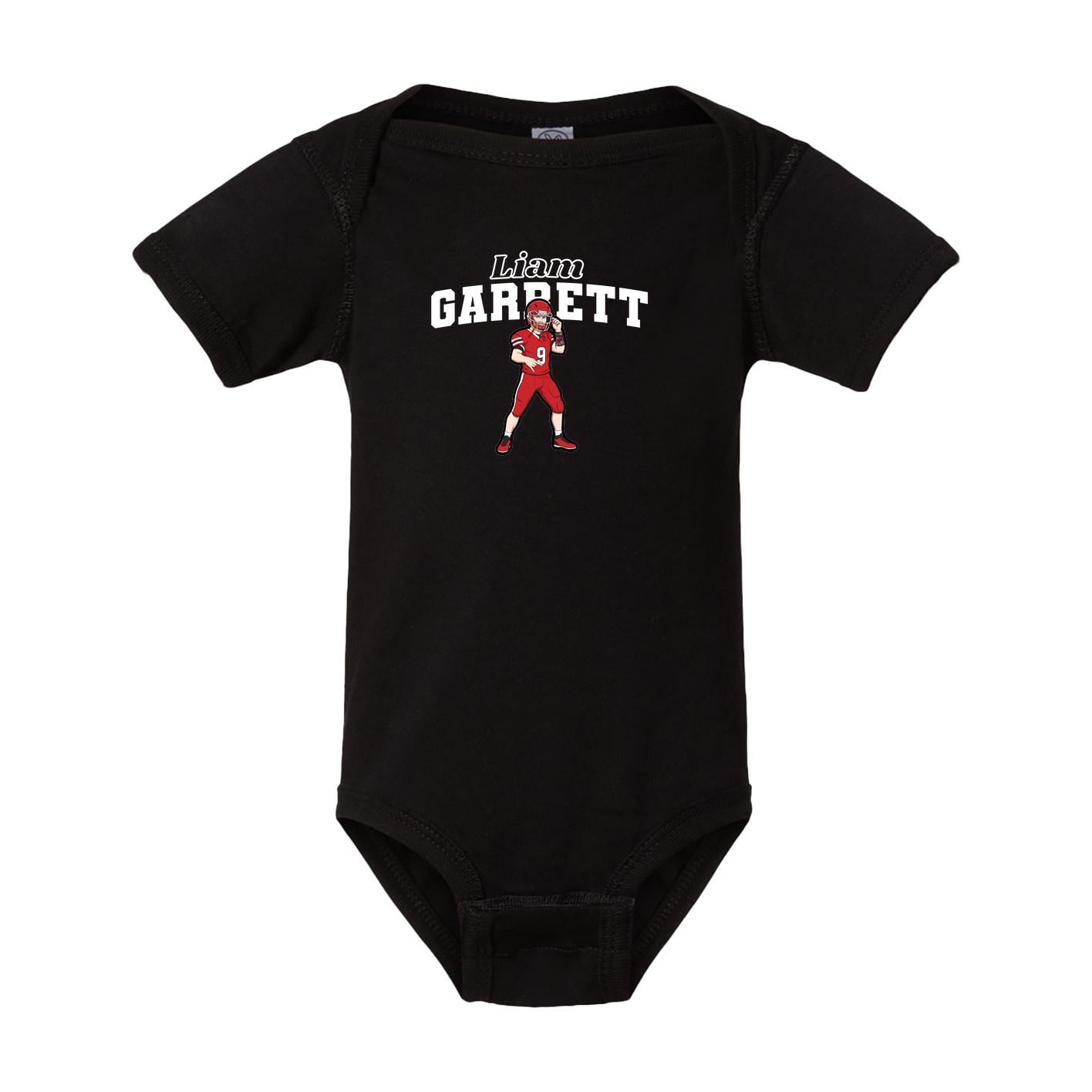 Baby Onesie — Name Arch in Black