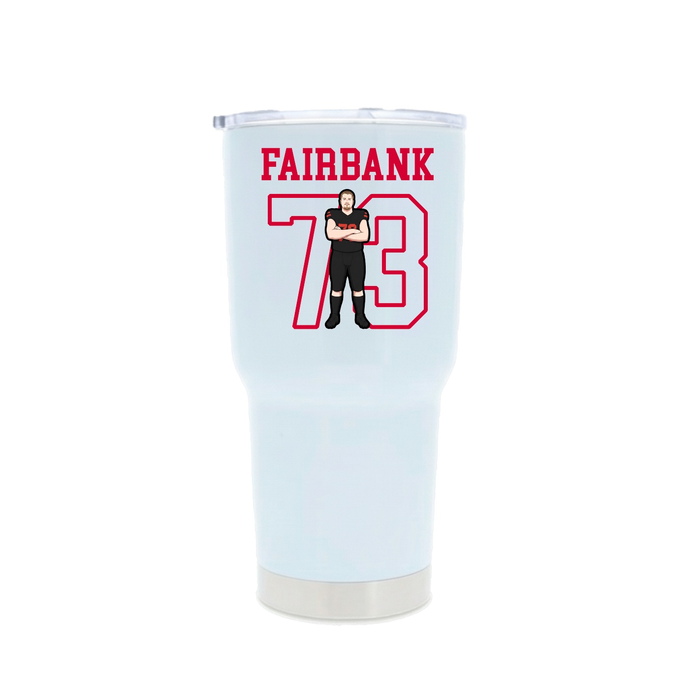 30oz Stainless Steel Tumbler — Shirsey in White